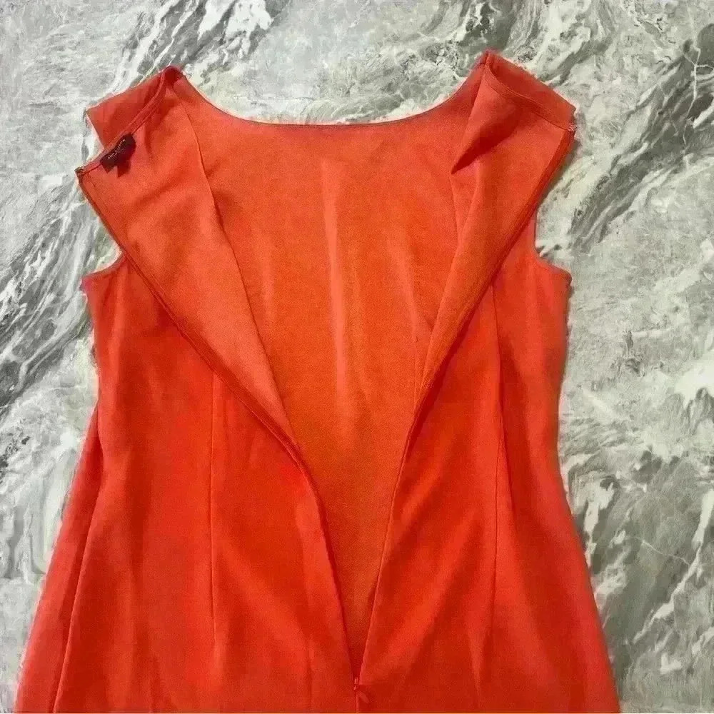 Women's Ann Taylor Dress Knee Length Zip Up Back Sz 4 Office Classic Preppy - Picture 7 of 9